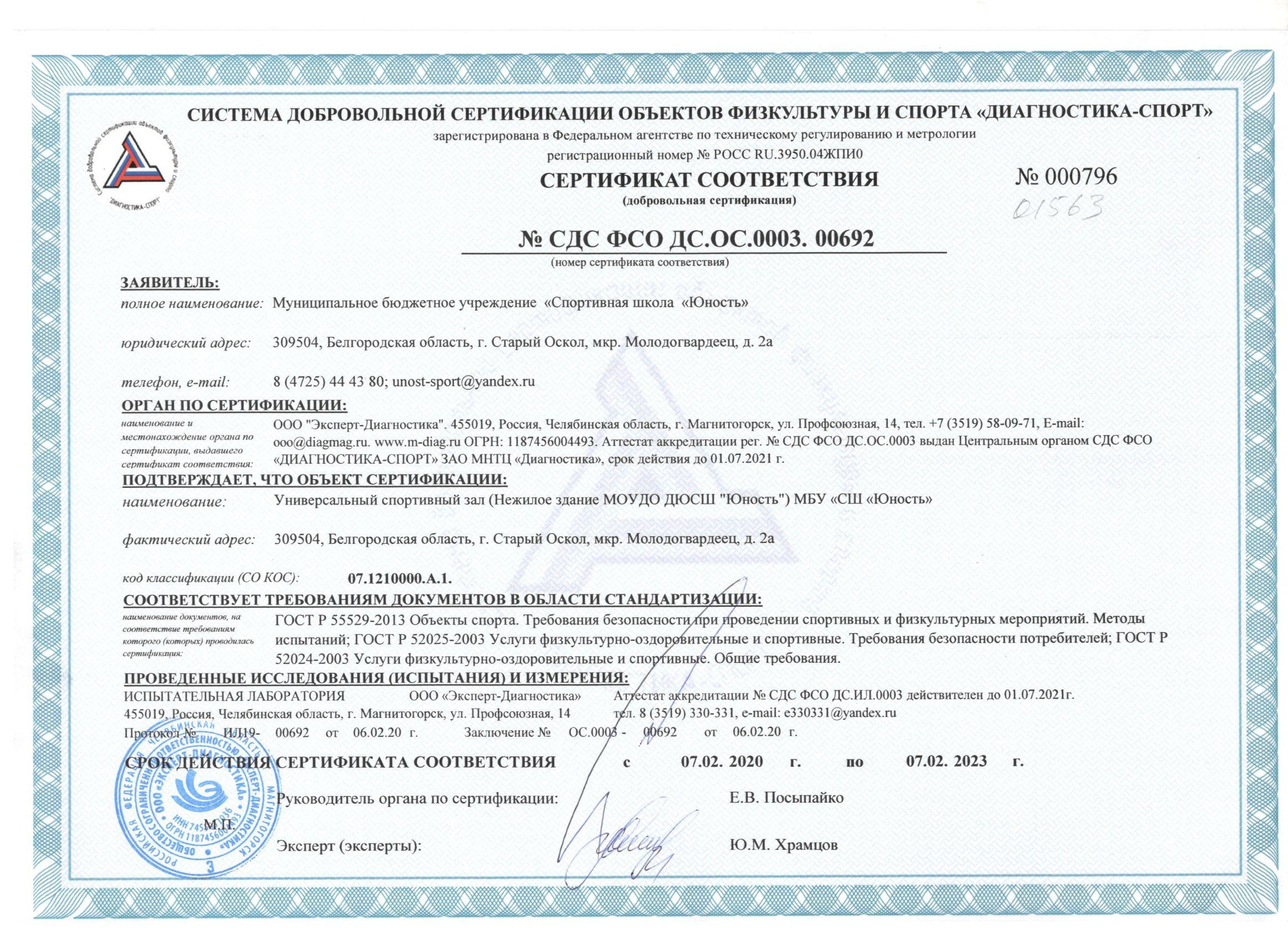 сертификат на матрасы ватные